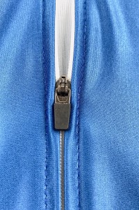 Customized Short Sleeve Zipper Style Milk Silk Cycling Shirt Design Blue Print Race Cycling Shirt Cycling Shirt Garment Factory SKCSCP009 detail view-1